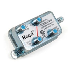 Regal 5-1000 MHz ZDS3DGV10 120dB EMI Isolation 3-Way Splitter