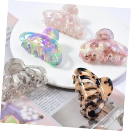 TOVINANNA 5pcs Women Hair Clip Bohemian Acetate Jaw Clip for Thick and Thin Hair Non- Floral Design for Parties Weddings Daily Wear for Women and Girls