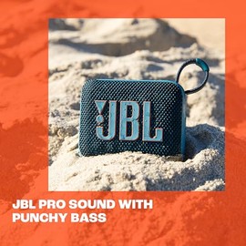 JBL JBL GO 4 Ultra-Portable Bluetooth Speaker with Big JBL Pro Sound and Punchy Bass, PlaytimeBoost, Waterproof Design and 7-Hour Playtime, Black