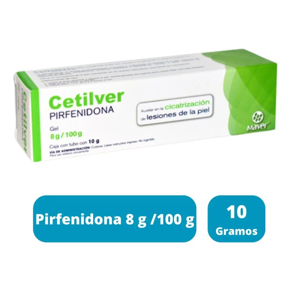 Pirfenidona Gel Cetilver Genérico De Kitoscell Tubo Con 10 G