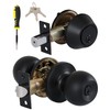 Lanwandeng All Keyed Same Entry Knobs&Single Cylinder Deadbolt Combo Set