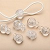Nzexlyva 6 Pcs Toggles for Drawstrings, Plastic Cord Lock Stopper