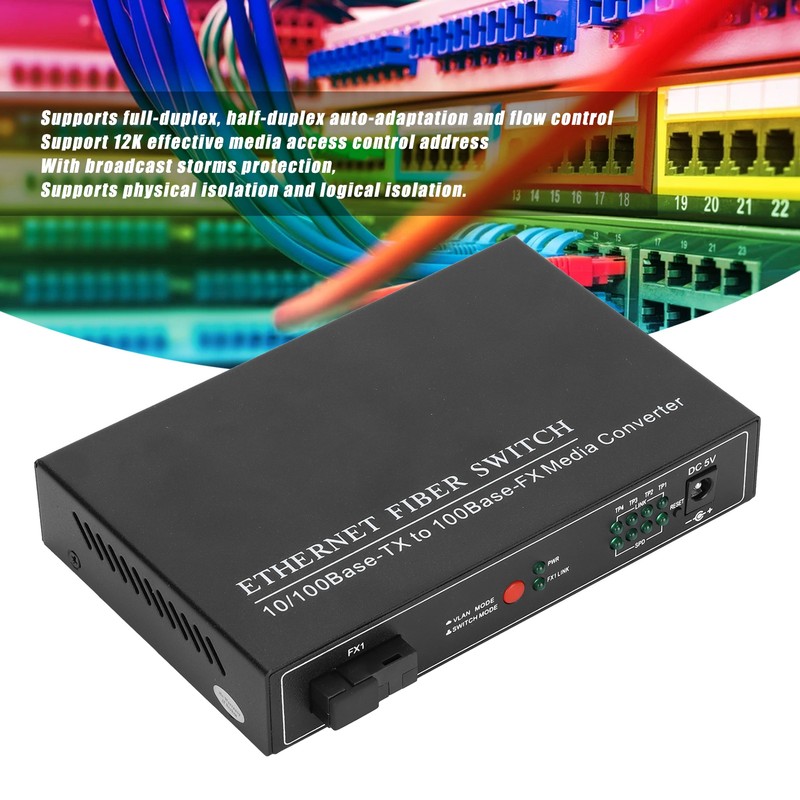 4 Ports Ethernet Fiber Switch TBCMC3414ES20A Plug Play Stable Sturdy