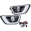 G-PLUS Front Fog Lights Driving Lamps with Switch & Wiring