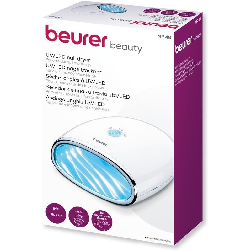 Beurer MP 48 UV/LED Nail Dryer for Curing with 3