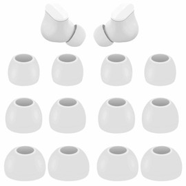 6 Pairs Replacement Silicone Ear Tips Compatible with Beats Studio Buds + / Fit Pro, S/M/L 3 Size Earbuds Eartips Flexible Rubber Gel Cover Skin Accessories for Beat Studio Buds - Silicone White