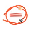GOOFIT Red Petrol Hose Fuel Rubber Tube Line 6mm Fuel