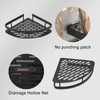 Triangular Shower Shelf Punch Free Rustproof Aluminum Shower Corner Shelf