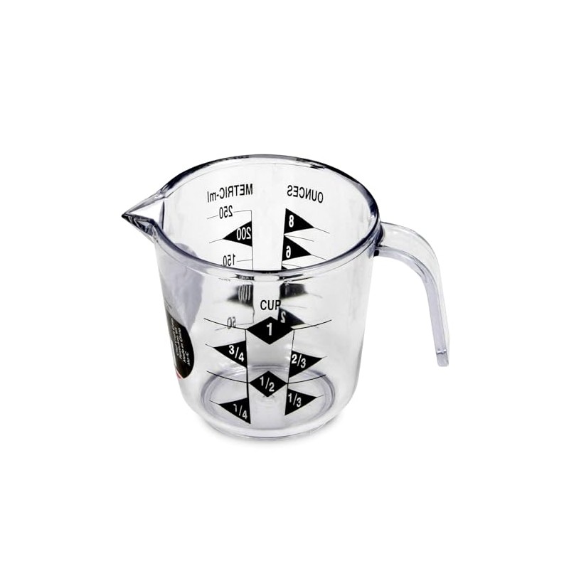 Chef Craft Select - Taza medidora de plástico, capacidad de