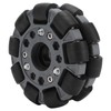 100mm Durable Nylon Rubber Bearing Rollers Omni Wheels for Robot