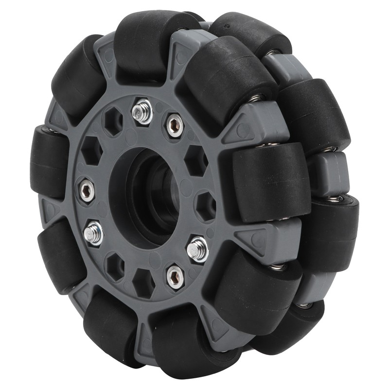 100mm Durable Nylon Rubber Bearing Rollers Omni Wheels for Robot