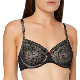 Rosa Faia Women's's Fleur Everyday Bra Black 42D