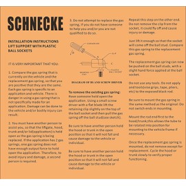 Front Hood Struts Lift Supports Compatible With Land Rover LR3 03-13 / LR4 09-14 / Range Rover Sport 03-13 SUV Shock Gas Spring Prop Rod 2Pcs