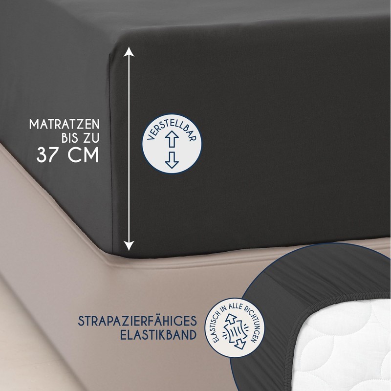 Dreamzie Premium fitted sheet, 90 x 200 cm, 100 x