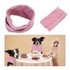 Pink Calming Hood for Pets – Adjustable Grooming Snood for