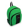 Everest Backpack with Front and Side Pockets, Emerald Green/Black, One