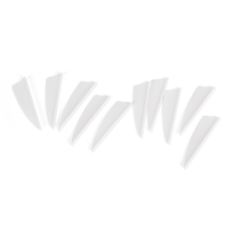 1.75 Inch Plastic Arrow Feathering Shield Shape Rubber Feathers Plastic