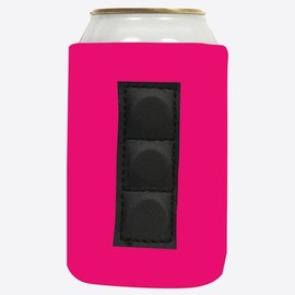 QualityPerfection Magnetic Can Cooler Sleeves (3 Magnets) Strong, Reliable Magnetic Holder 4mm Neoprene Thickness 12 oz heavy-duty magnets vs 2 Magnets Industry Standard (Hot Pink)