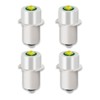 YAFIYGI 4 Pack LED Flashlight Bulb Replacement 3V LED Bulbs