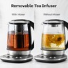 Mecity Electric Tea Kettle Borosilicate Glass Tea Maker With Temperature