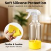 Hethyo Glass Spray Bottles with Silicone Sleeve 16.9oz 2 Pack