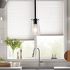 BESTWEST Pendant Light Fixtures for Kitchen Island, Matte Black Clear