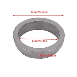 Suuonee Exhaust Gasket,Donut Style Exhaust Gasket 2in Internal Diameter Pipe to Manifold