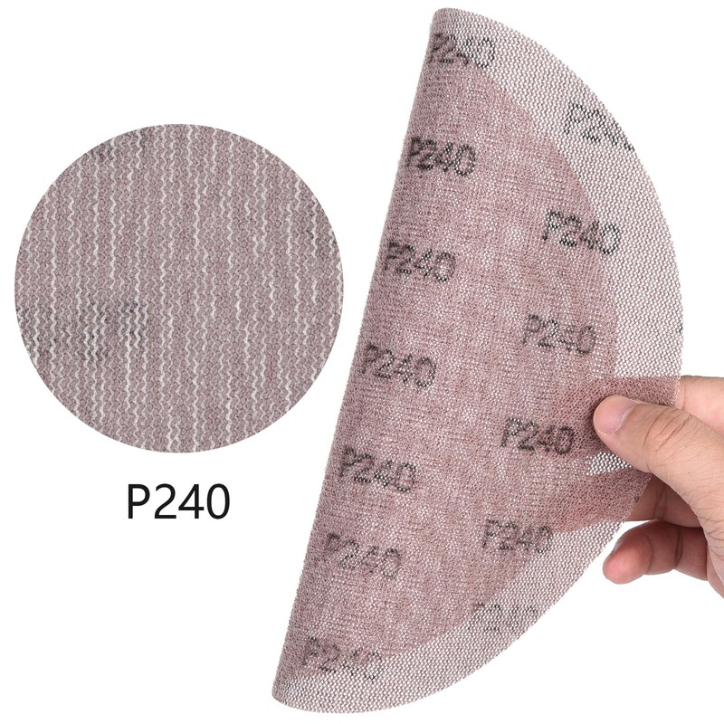 Pack of 10 Sanding Discs, Mesh Velcro Sanding Discs, Diameter