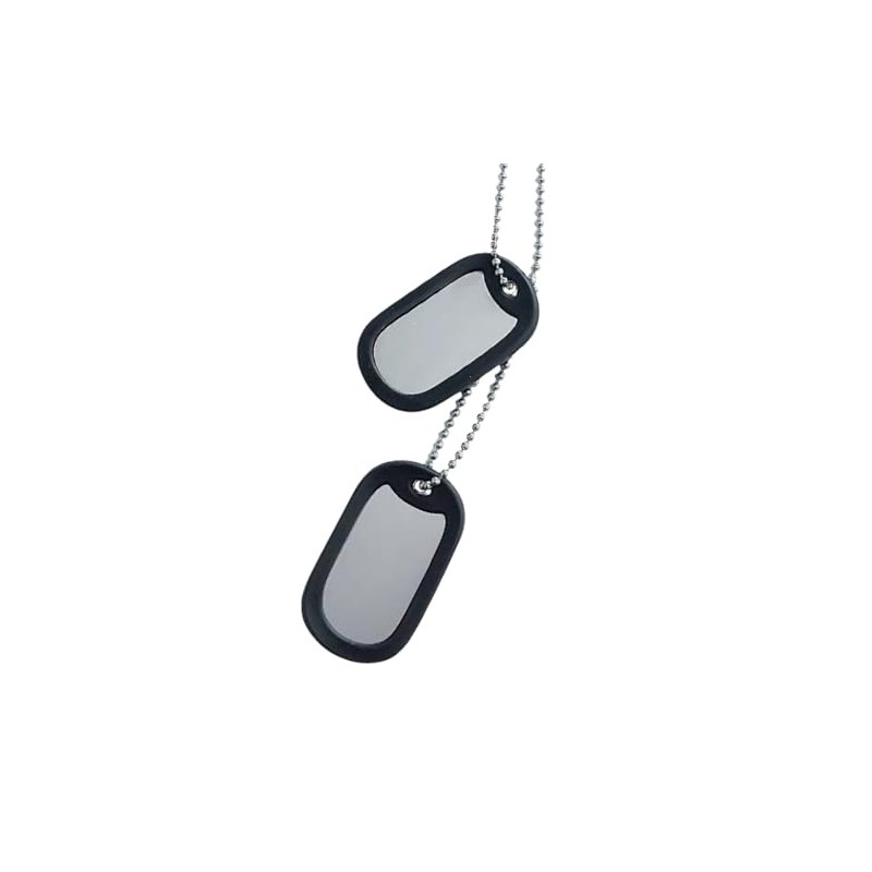 Dogtags Placa Militares de Acero Inoxidable Collar – Ideal para
