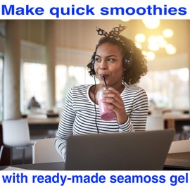 Sea Moss Gel - Turmeric - Ginger - Coconut 450g / 15 Oz. | Eat Straight From The Jar Or In Your Favourite Smoothie