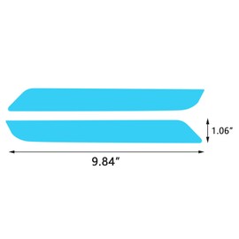 Xotic Tech Self Adhesive Front Fog Light DRL Tint Vinyl Film, Precut Fog Lamp Light Transmission Stickers Overlay Decal Exterior Decoration Compatible with Honda Accord 10th 2018 2019 2020 (Blue)