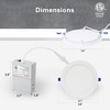 GLOWNOVA 1-Pack of 8-Inch Ultra-Slim LED Downlights with Junction Box,