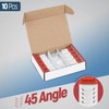 Everest Media Solutions 45° Angled CAT6 Keystone Jack in Orange