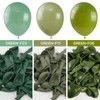 PartyWoo Sage Green Balloons 50 pcs 12 Inch Matte Dusty