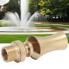 Brass Ice Tower Cedar Water Fountain Nozzle Spray Head Adjustable