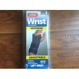 Wrist splint support neoprene adjustable left wrist one size fits all by Leader