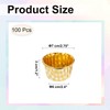 sourcing map 100 Pcs Single-Sided Aluminum Foil Cupcake Liners, Greaseproof