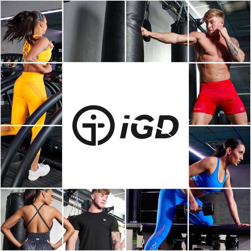iGD Men's Compression + Ductor Shorts V2 L Black