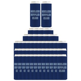 Breastfeeding Essentials Gift Useless Nipple Club Breastfeeding 48-Pack Ultra Slim Drink Can Coolers Party Pack