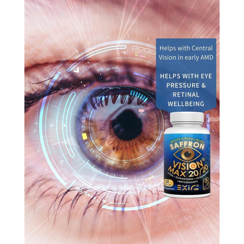 EXIR Computer Phone Digital Eye Fatigue Natural Supplement, 60 Capsules