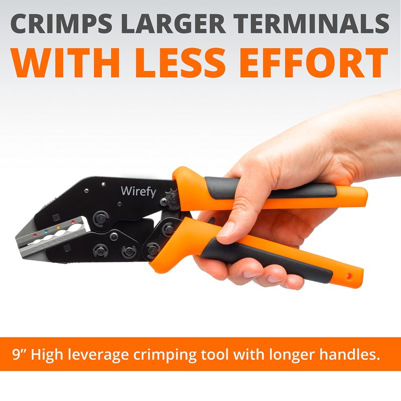 Wirefy Crimping Tool 9" for Quick Change Crimping Dies 26-4