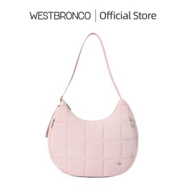WESTBRONCO Puffer Tote Crescent Shoulder Bag Quilted Hobo purse Bags for Women Nylon Handbag Adjustable Strap shoulder Sling Bag Gift for girl Springtok - Color: Khaki