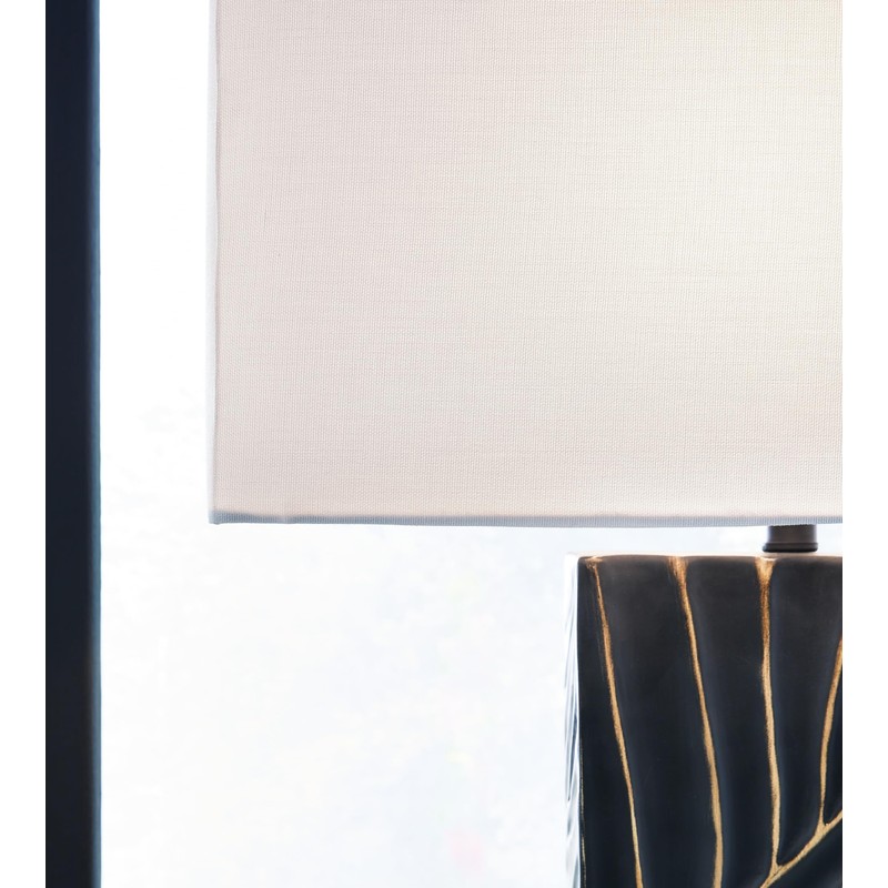 Signature Design by Ashley Bartlen Modern Polyresin Table Lamp with
