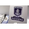 Fan Emblems AFL Fremantle Dockers Lensed Chrome Supporter Logo Decal