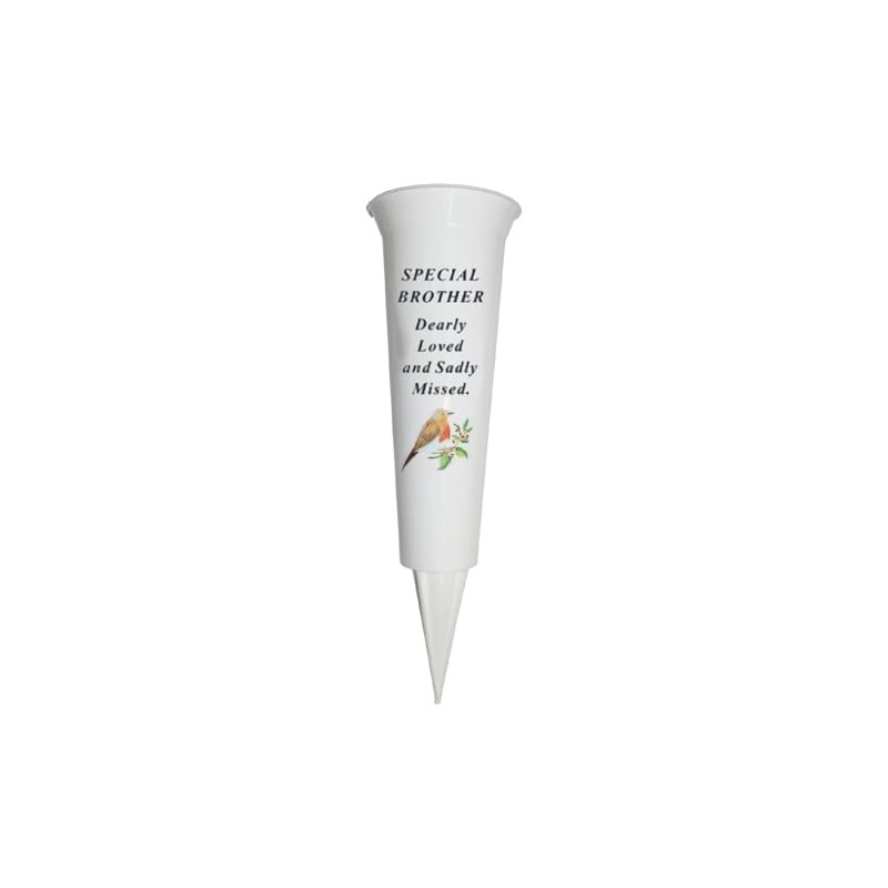 Plastic Flower Holders/Memorial Grave Vases Ornaments - Spike Flower Grave