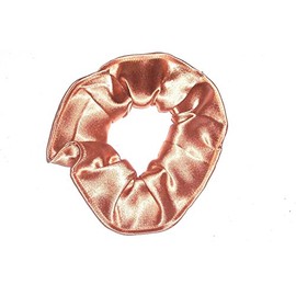 Satin Fabric Hair Scrunchie Handmade by Scrunchies by Sherry (Gold)