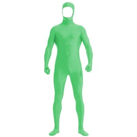 VSVO Face Open Zentai Spandex Bodysuit (Medium, Green)