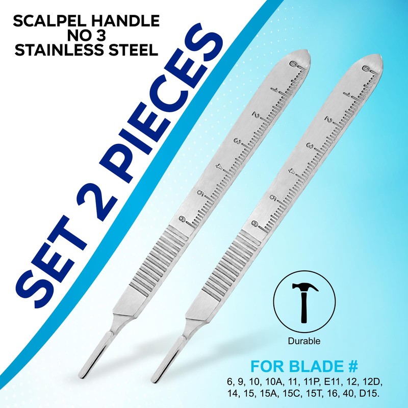SS INSTRUMENTX Scalpel Handle No.3 BP Handle Fits Blades Numbers