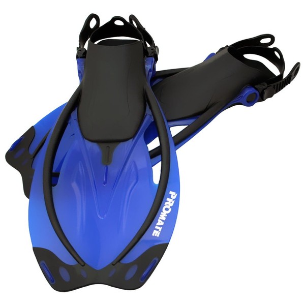 Promate Wave Snorkeling Open Heel Fins, Blue, ML/XL