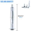 Glarks 30Pcs 5x52MM Heavy Duty Zinc Plated Steel Molly Bolt